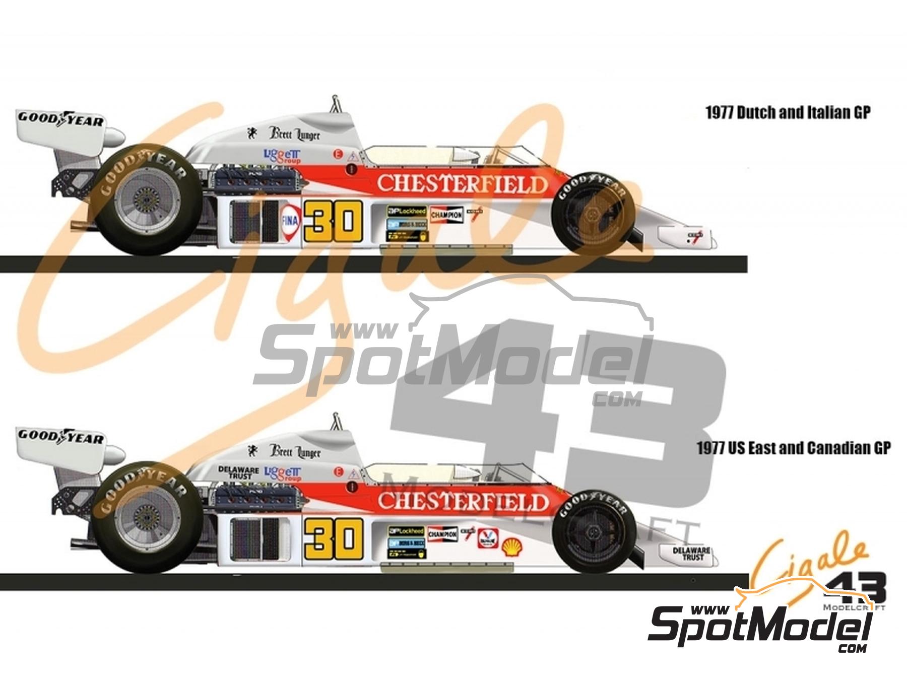 Cigale 43 Modelcraft CDS011: Marking / livery 1/43 scale - McLaren